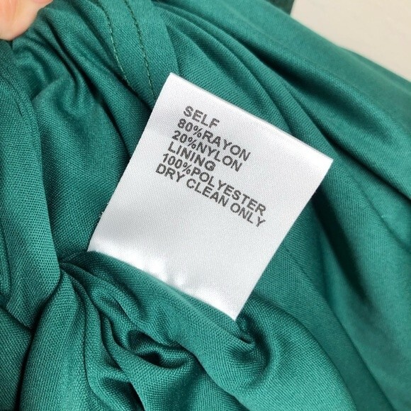 Tadashi Shoji Emerald Green Tometi Embroidered Lace Gown Maxi Dress 2 - Picture 15 of 16